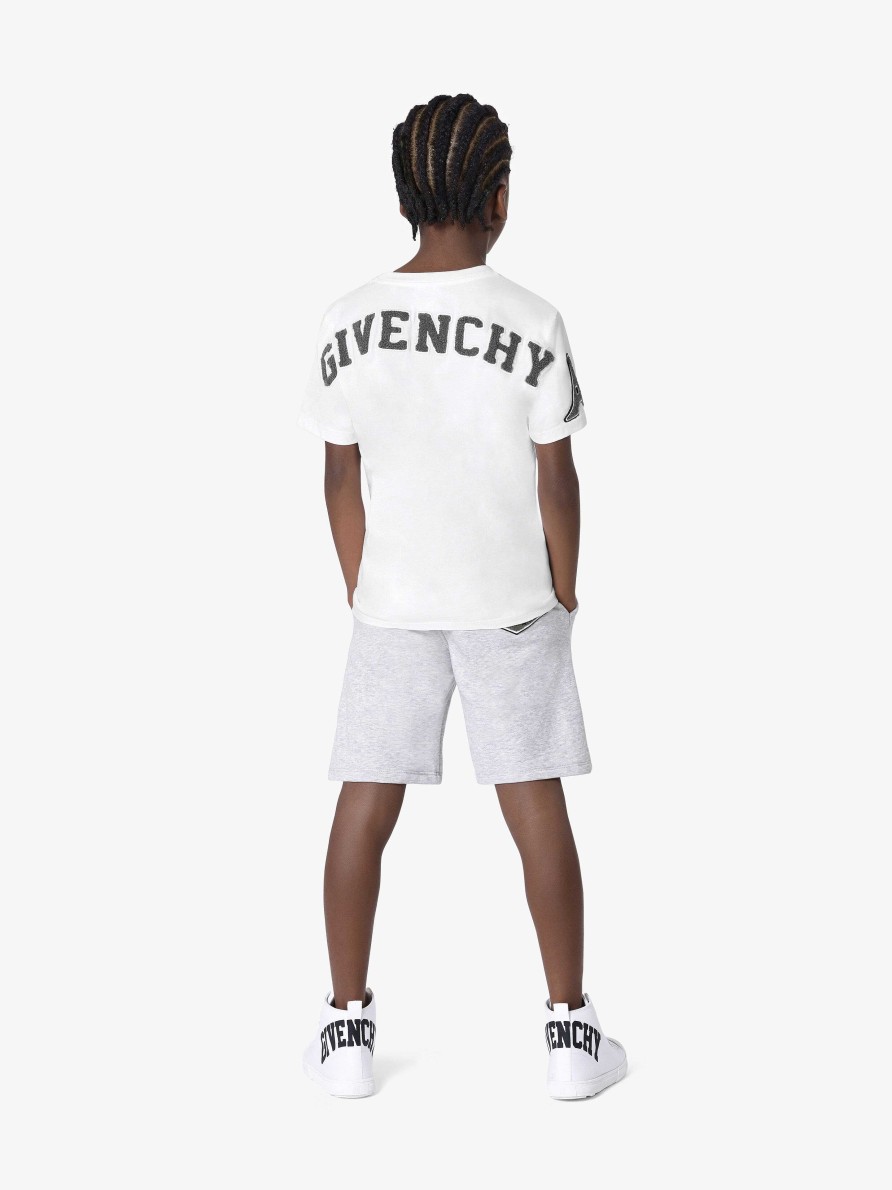 Men Givenchy Boy (4 To 12 Years) | Givenchy T-Shirt In Cotton White