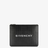 Men Givenchy Small Leather Goods | 4G Monogram Pouch In Coated Canvas Black