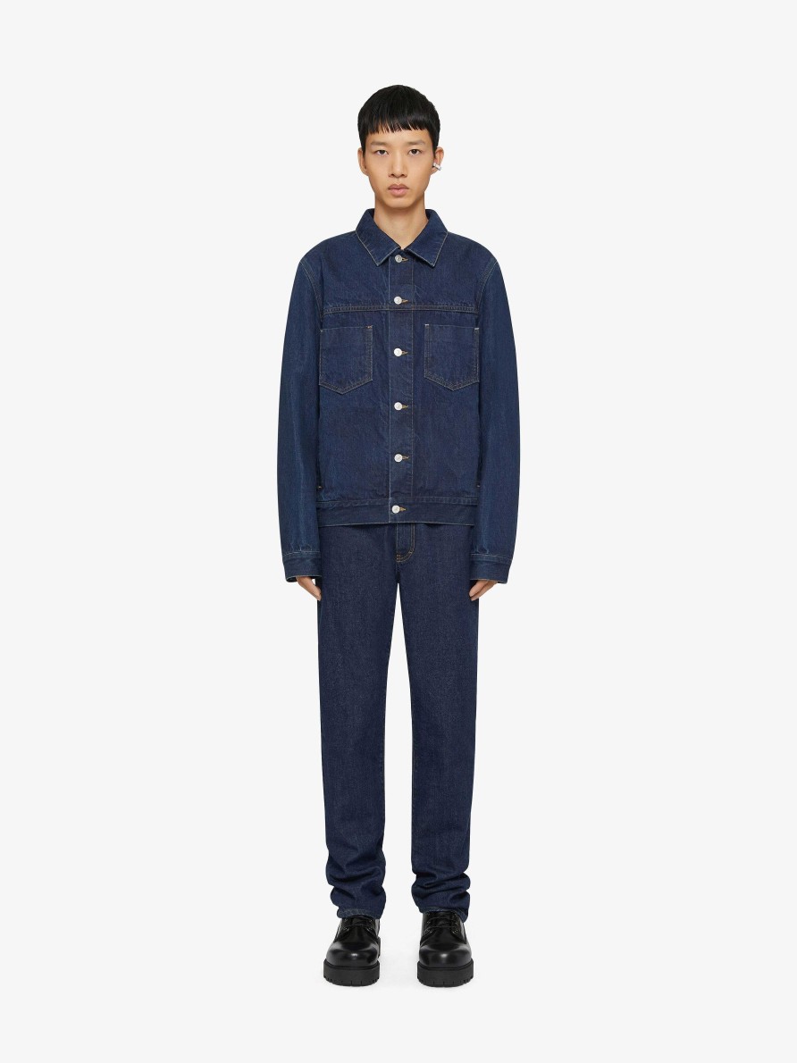 Men Givenchy Pants | Slim Fit Jeans In Denim Indigo Blue