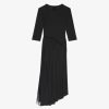 Women Givenchy Dresses | Dress In Jersey And Lace Black