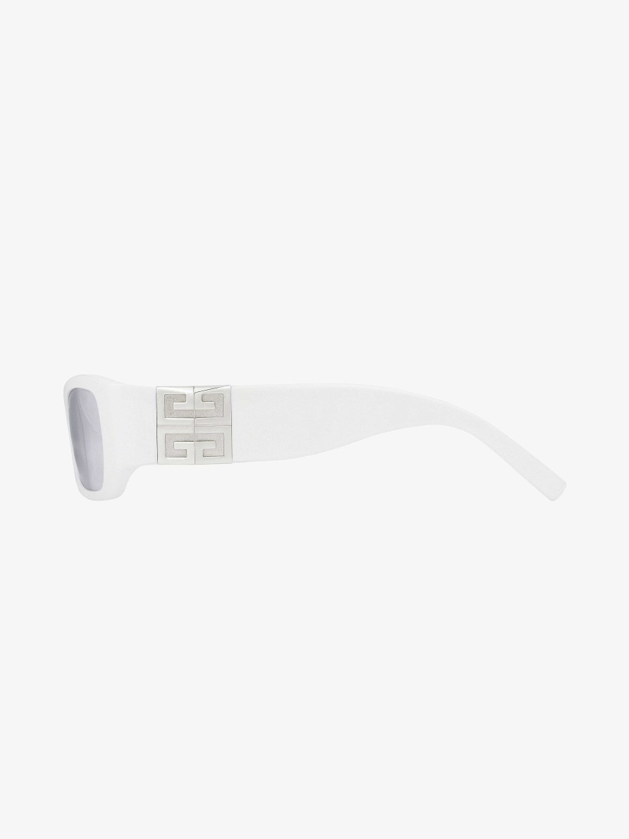 Men Givenchy Sunglasses | 4G Unisex Sunglasses In Acetate White