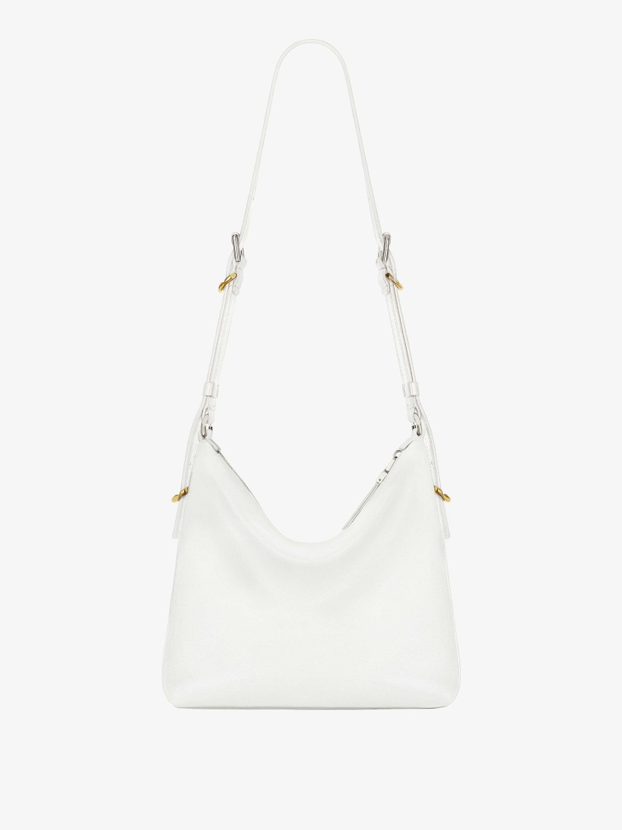 Women Givenchy Voyou | Voyou Crossbody Bag In Leather Ivory