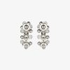 Women Givenchy Jewelry | 4G Pearl Earrings With Crystals White/Silvery