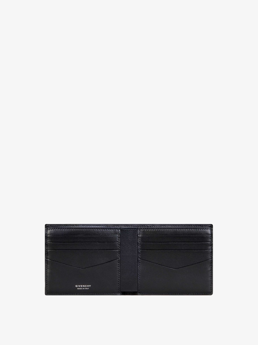 Men Givenchy Small Leather Goods | Givenchy Wallet In 4G Nylon Black