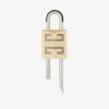 Men Givenchy Other Accessories | Small 4G Padlock In Two Tone Metal Golden/Silvery