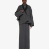 Women Givenchy Skirts | Skirt In Double Face Wool Dark Grey/Grey