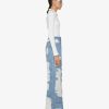 Women Givenchy Pants | Oversized Jeans In Destroyed Denim Light Blue