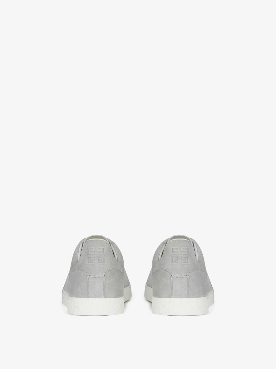 Men Givenchy Sneakers | Town Sneakers In Suede Light Grey