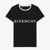 Women Givenchy T-Shirts | Givenchy Archetype Slim Fit T-Shirt In Cotton Black/White