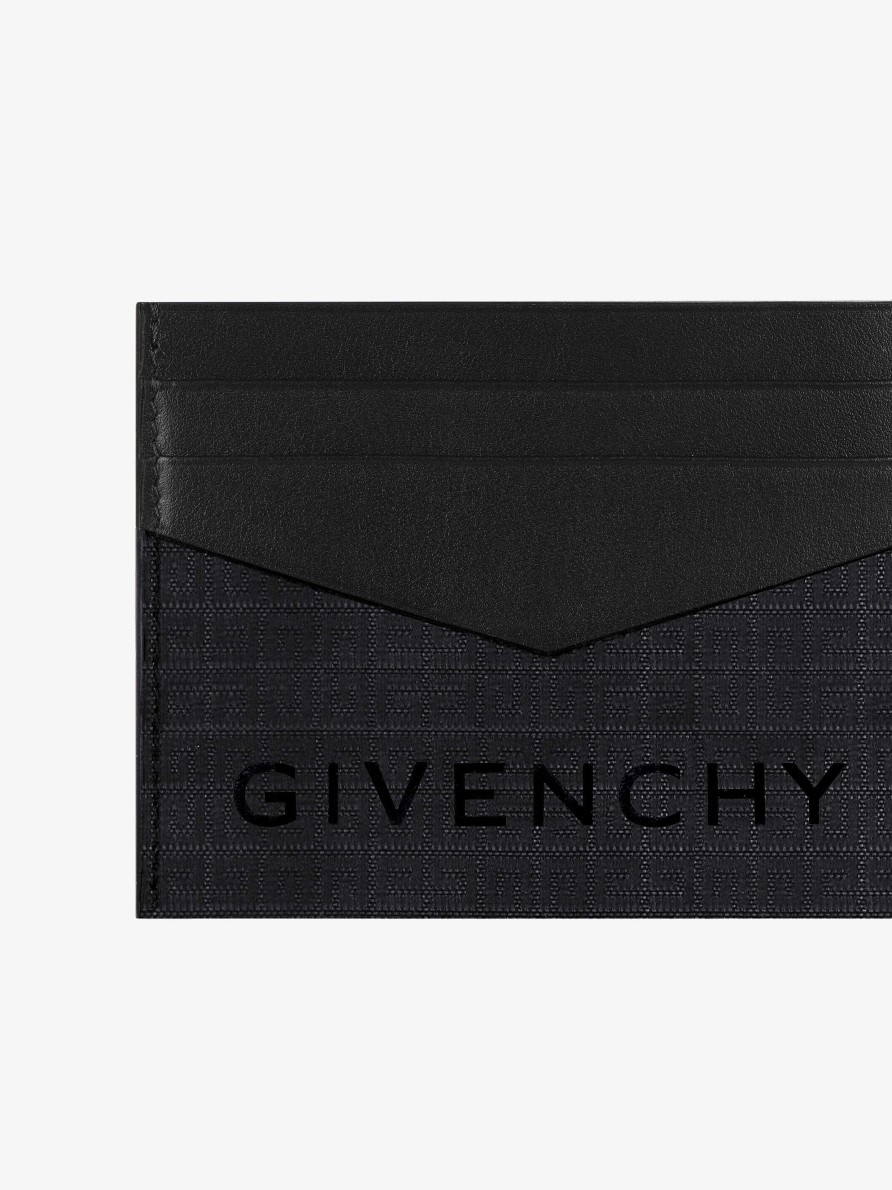 Men Givenchy Small Leather Goods | Card Holder In 4G Nylon Black