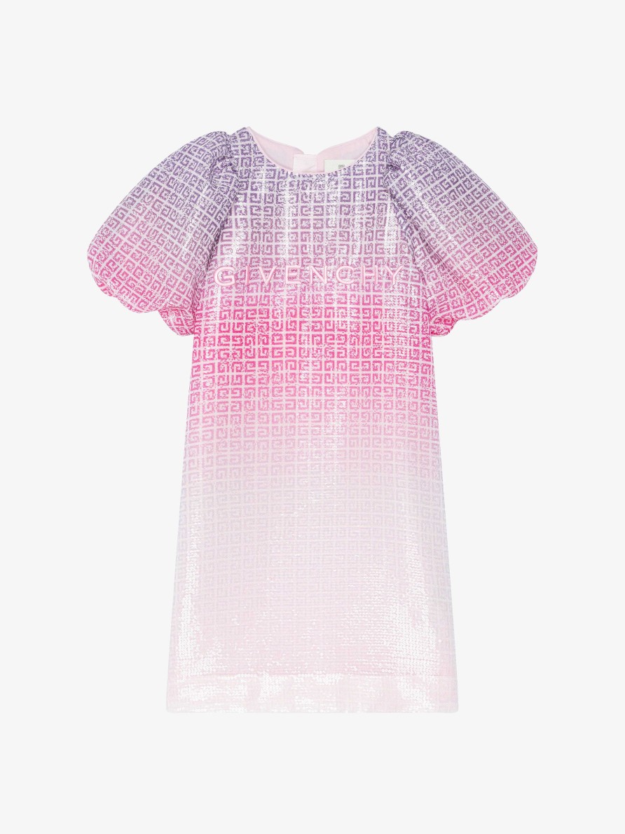 Women Givenchy Girl (4 To 12 Years) | Dress In 4G Sequins Multicolored