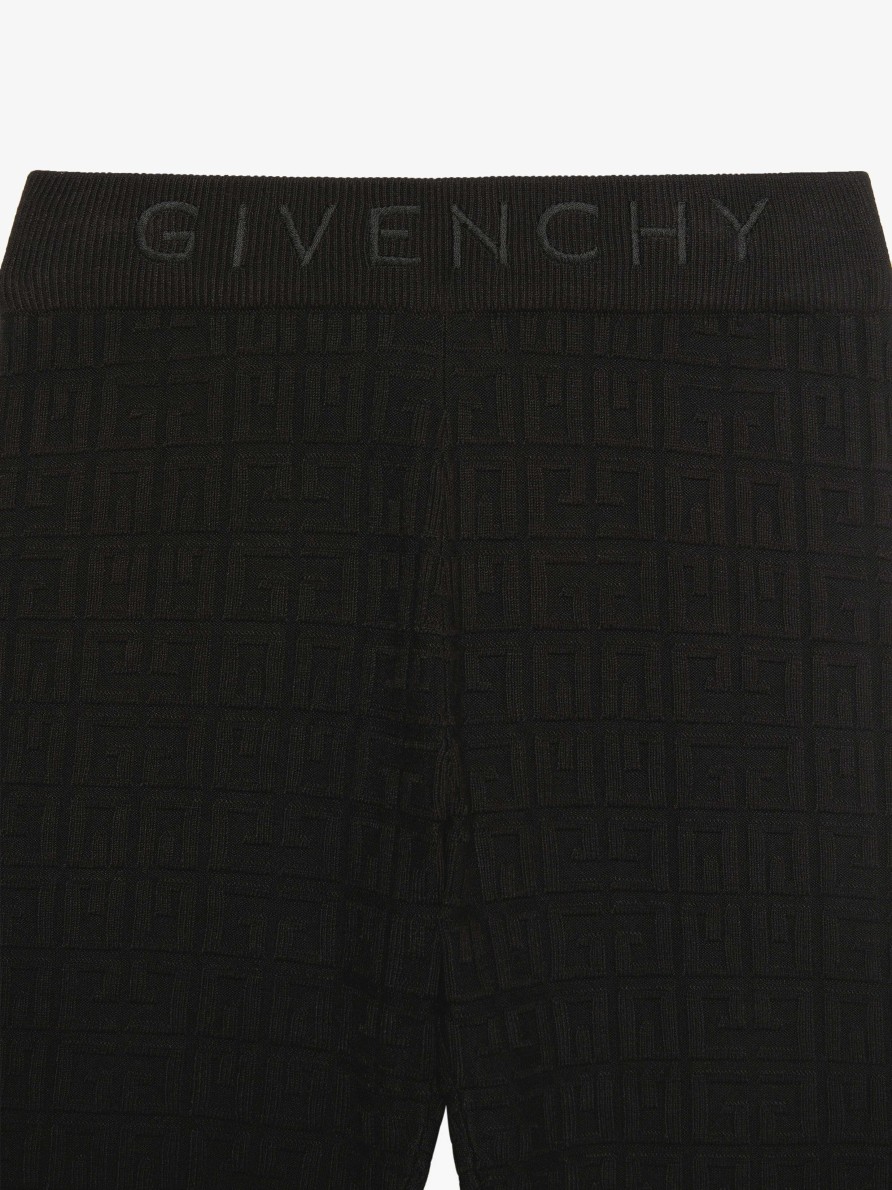 Women Givenchy Girl (4 To 12 Years) | Legging In 4G Jacquard Black