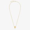 Women Givenchy Jewelry | 4G Necklace In Metal With Pearl Golden Yellow