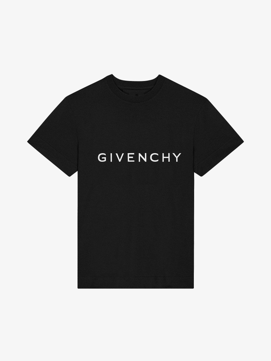 Men Givenchy T-Shirts | Givenchy Archetype Slim Fit T-Shirt In Cotton Black