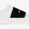 Men Givenchy Sneakers | City Sport Sneakers In Leather With Givenchy Strap White/Black