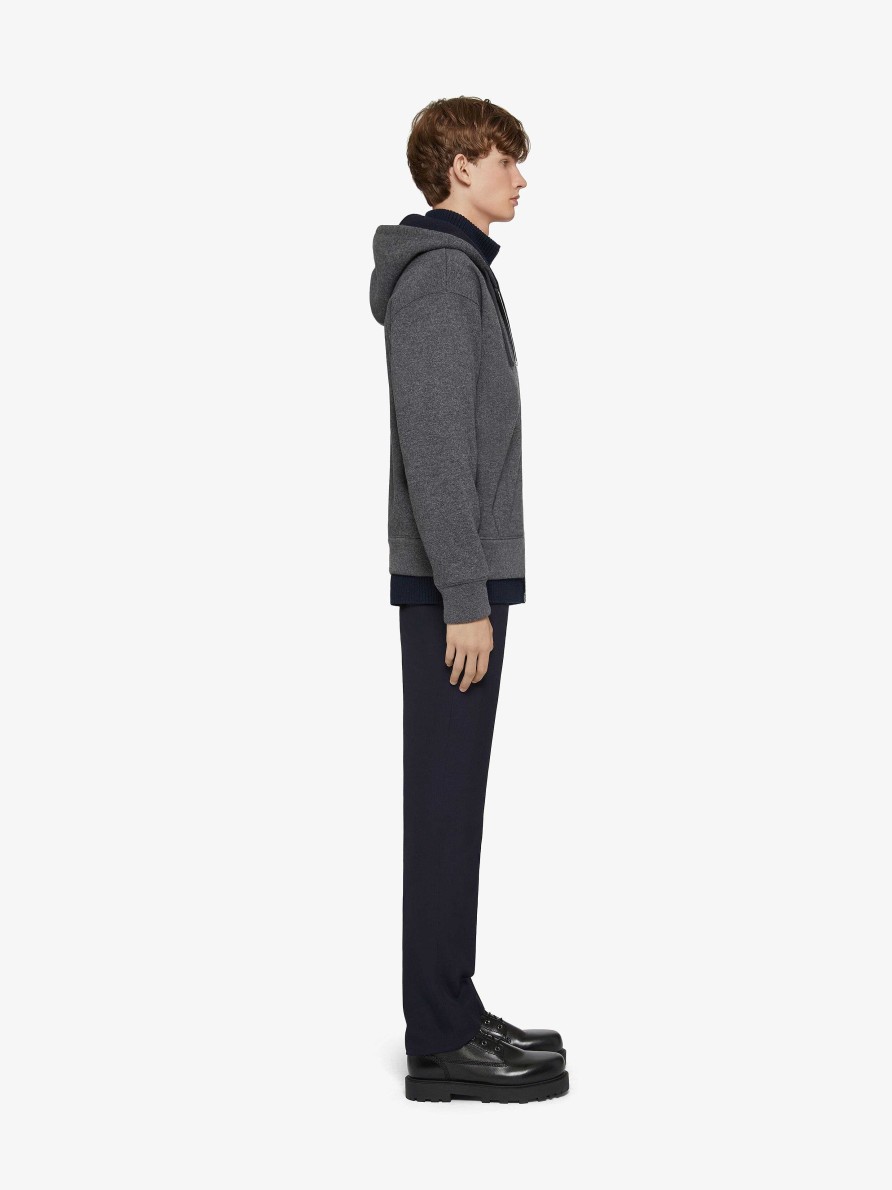 Men Givenchy Pants | Slim Fit Pants In Wool Navy