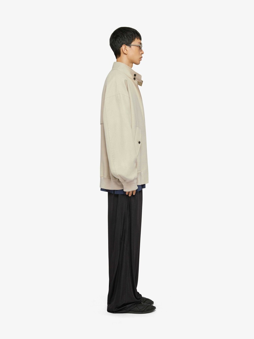 Men Givenchy Outerwear & Blousons | Bomber Jacket In Cotton Light Beige