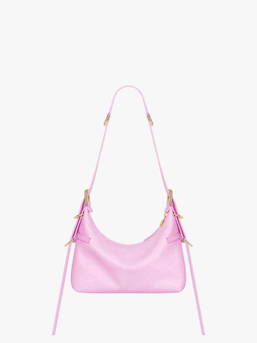 Women Givenchy Voyou | Mini Voyou Bag In Leather Silk Pink