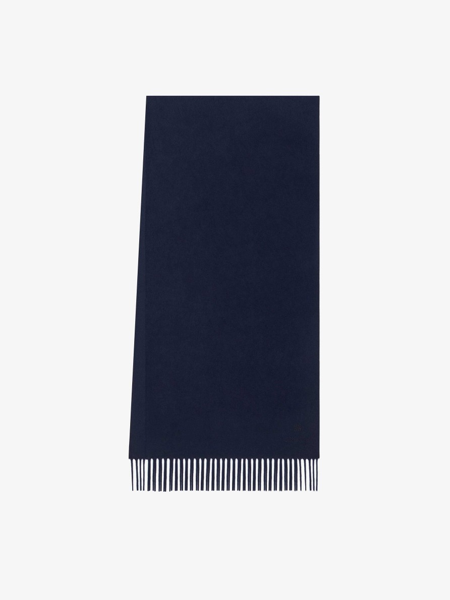 Men Givenchy Scarves & Ties | Scarf In Cashmere Navy