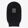 Men Givenchy Beanies & Caps | Givenchy 4G Knitted Balaclava In Wool Black/Grey