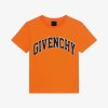 Men Givenchy Boy (4 To 12 Years) | Givenchy College T-Shirt In Cotton Orange