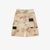 Men Givenchy Boy (4 To 12 Years) | Bermuda Shorts In Fleece With Camo Print Cream/Beige