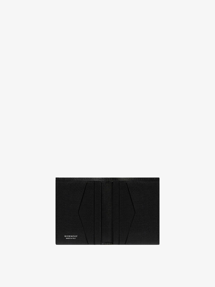 Men Givenchy Small Leather Goods | Card Holder In 4G Classic Leather Beige/Grey