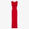 Women Givenchy Dresses | Dress In Knit With Open Back Poppy Red