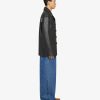 Men Givenchy Pants | Low Crotch Wide Jeans In Marble Denim Indigo Blue