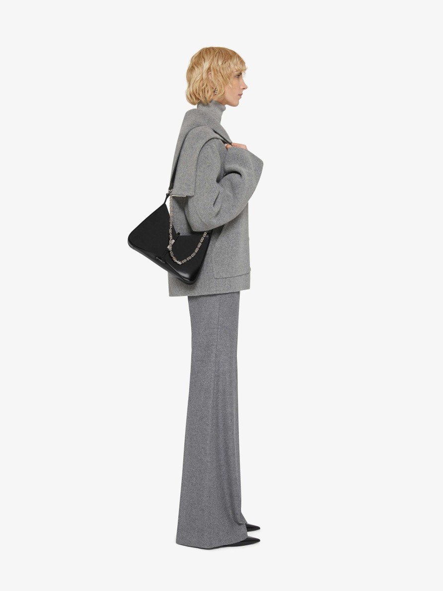 Women Givenchy Pants | Flare Tailored Pants In Wool Flannel Grey