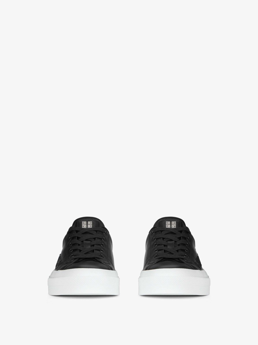 Men Givenchy Sneakers | City Sport Sneakers In Givenchy Leather Black