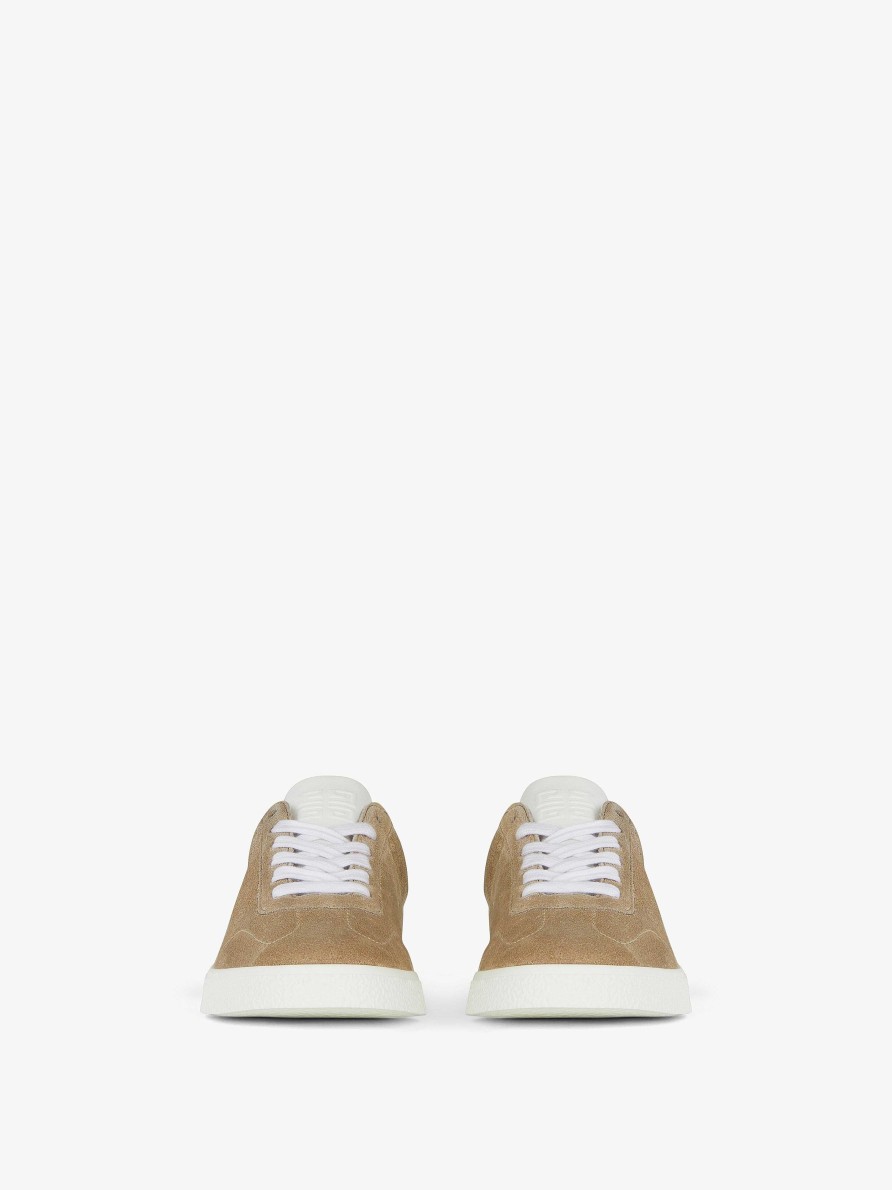 Women Givenchy Sneakers | Town Sneakers In Suede Natural Beige