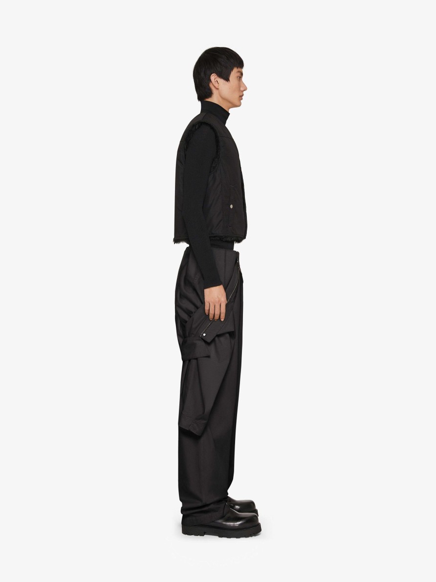 Men Givenchy Pants | Casual Jumpsuit In Cotton Black