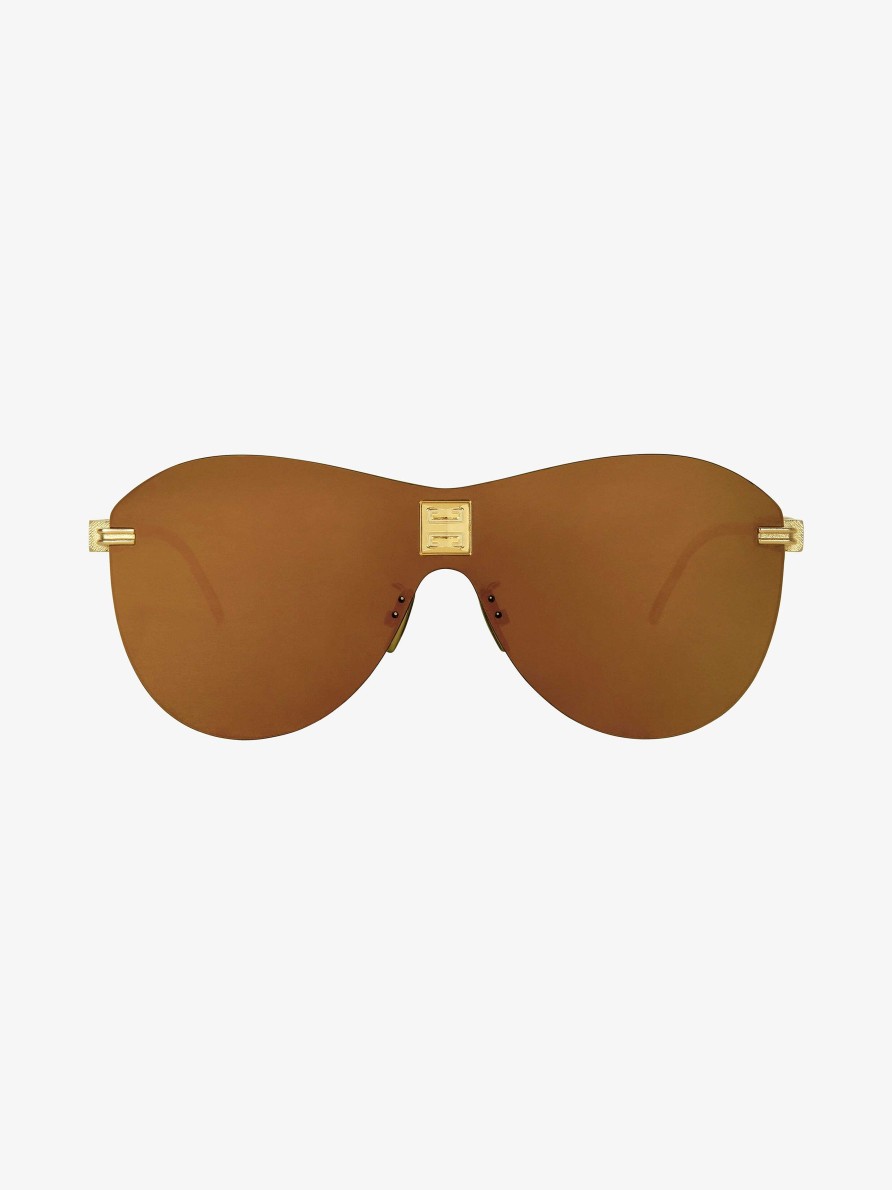 Women Givenchy Sunglasses | 4Gem Unisex Sunglasses In Metal Golden