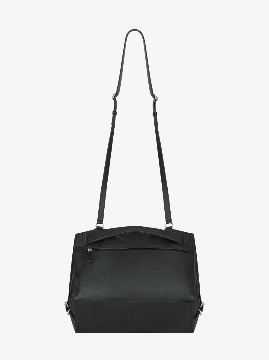 Men Givenchy Pandora | Medium Pandora Bag In Grained Leather Black