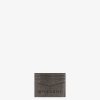 Men Givenchy Small Leather Goods | Givenchy Card Holder In Crackled Leather Black/Grey