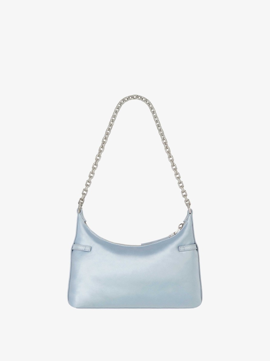 Women Givenchy Voyou | Voyou Party Bag In Nylon Satin Light Grey