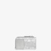 Women Givenchy Small Leather Goods | G-Cut Zipped Card Holder In 4G Embroidered Canvas Silvery Grey