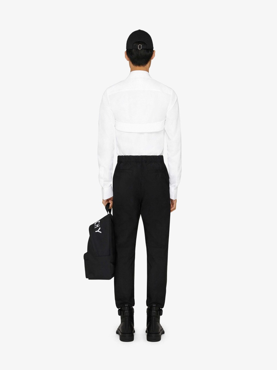 Men Givenchy Shirts | Shirt In Poplin With U-Lock Harness White