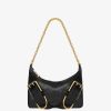 Women Givenchy Voyou | Voyou Boyfriend Party Bag In Aged Leather Black