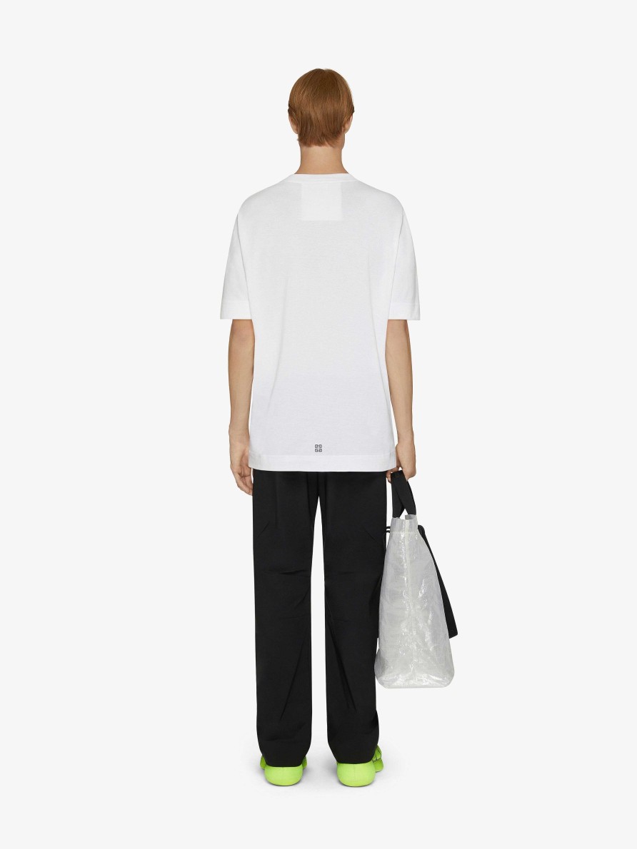 Men Givenchy T-Shirts | Givenchy Archetype Oversized T-Shirt In Cotton White