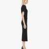 Women Givenchy Dresses | Draped Dress In 4G Jacquard Black