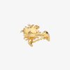 Women Givenchy Jewelry | Daisy Ring In Metal And Enamel With Crystal Golden/White