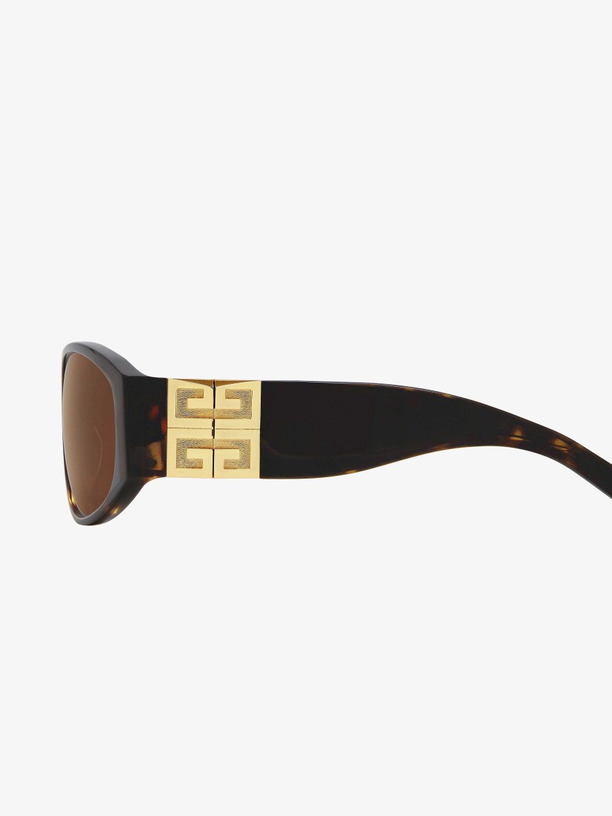 Men Givenchy Sunglasses | 4G Unisex Sunglasses In Acetate Dark Havanna