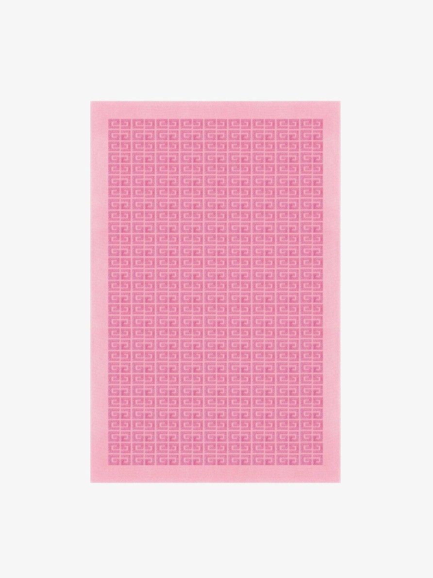 Women Givenchy Other Accessories | Beach Towel In 4G Cotton Towelling Old Pink