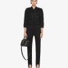 Women Givenchy Jackets & Coats | Jacket With Embroidered Fringes And Rhinestones Black