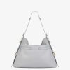 Women Givenchy Voyou | Medium Voyou Bag In Leather Light Grey