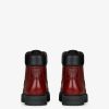 Men Givenchy Boots & Derbies | Show Ankle Workboots In Shiny Leather Red Cherry