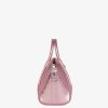 Women Givenchy Antigona | Mini Antigona Lock Bag In Laminated Leather Silk Pink