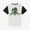 Men Givenchy T-Shirts | T-Shirt In Cotton With Givenchy Dragon Print Black/White